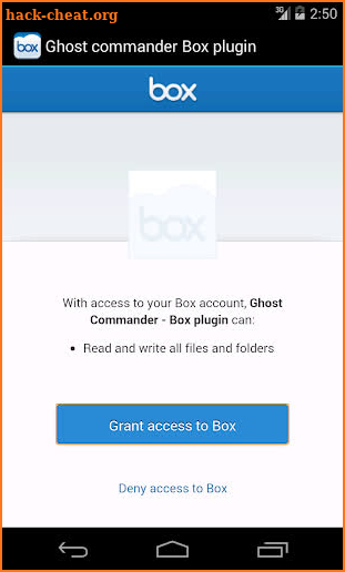 Ghost Commander plugin for BOX screenshot