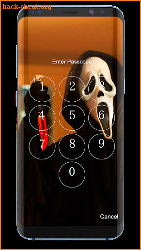 Ghost Face Lock Screen screenshot