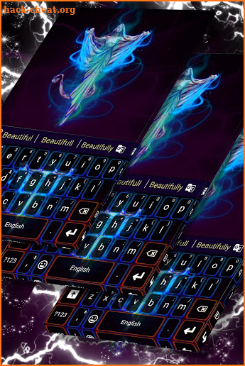 Ghost Keyboard Theme screenshot