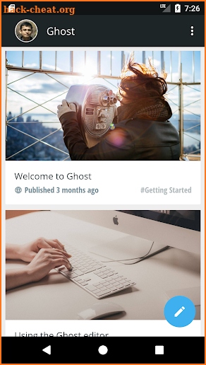 Ghost - Professional Blogging screenshot