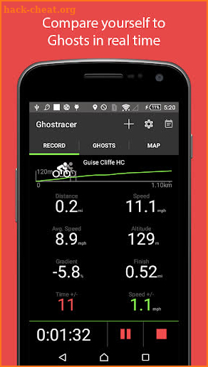 Ghostracer - GPS Run & Cycle screenshot
