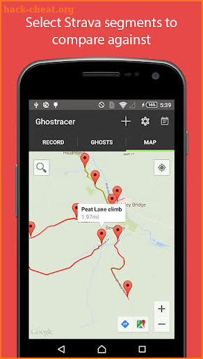 Ghostracer - GPS Run & Cycle screenshot