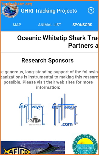 GHRI Shark Tracker screenshot