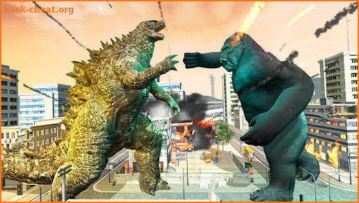 Giant Godzilla Vs Monster Kong City Destruction screenshot