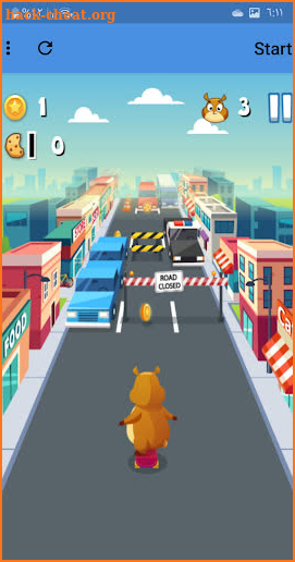 Giant Hamster Run-running game screenshot