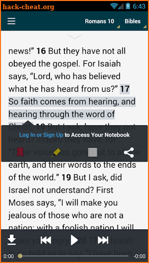 Gideon Bible App screenshot