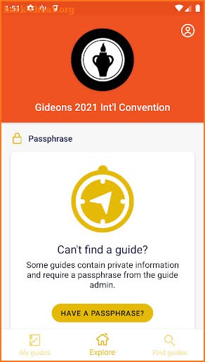 Gideons 2021 Int'l Convention screenshot
