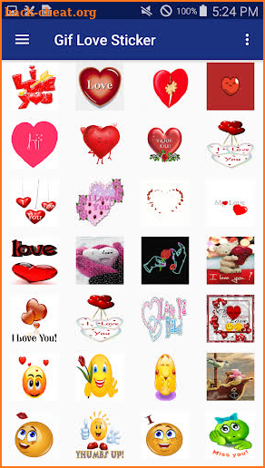 Gif Love Sticker screenshot