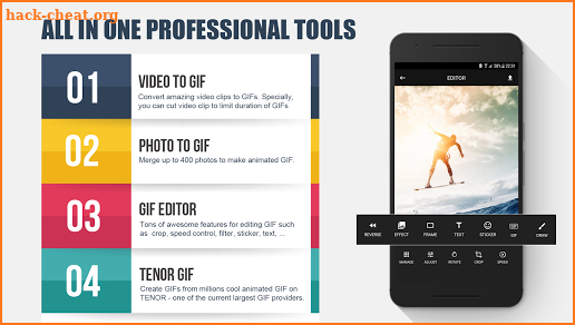 GIF maker, video to GIF, GIF editor screenshot