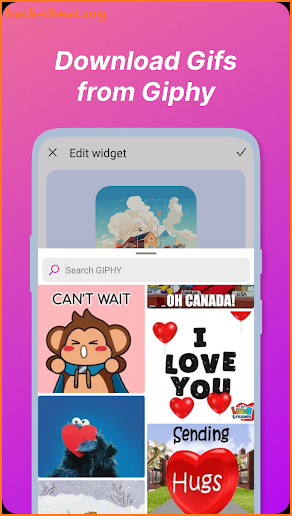 Gif Widget & Photo Widget screenshot