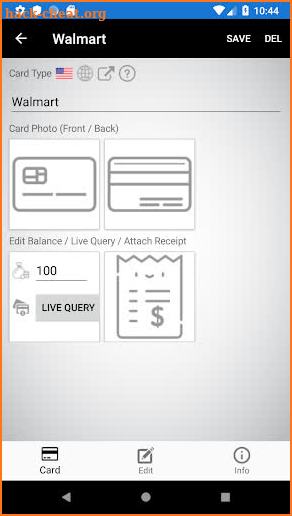 Gift Card Balance (balance check of gift cards) screenshot