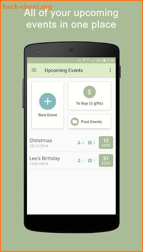 Gift Tracker - Christmas, Birthdays & More! screenshot