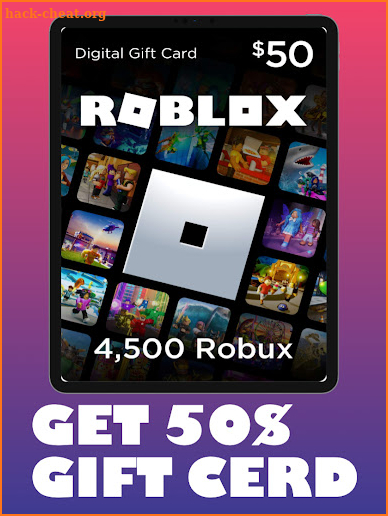 Giftcard for Roblox Robux Skin screenshot
