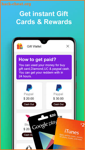 Gifto - Get Free Diamonds, UC, Gift Cards & Cash screenshot