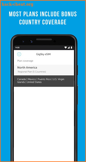 GigSky Global Mobile Data screenshot