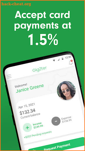 GigZter — Business Banking screenshot
