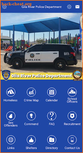 Gila River Police Department screenshot