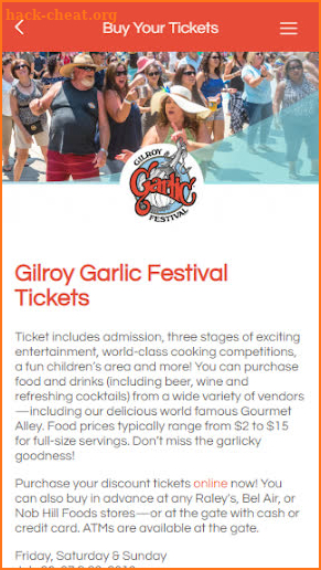 Gilroy Garlic Festival screenshot