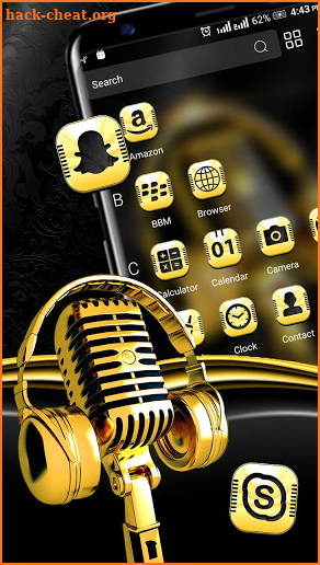 Gilt Music Launcher Theme screenshot