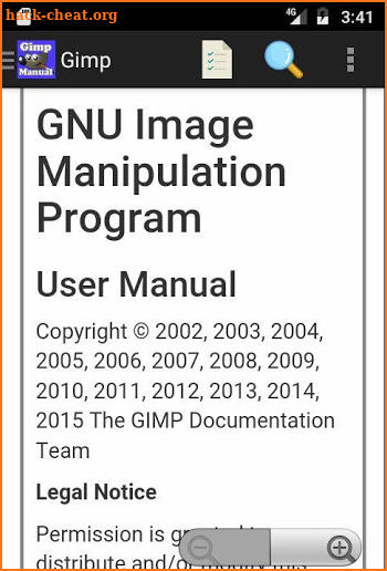 Gimp (GNU Image Processor) Manual screenshot