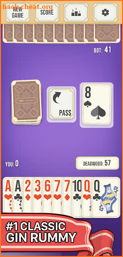 Gin Rummy - Classic Cards Game. Play online, free! screenshot