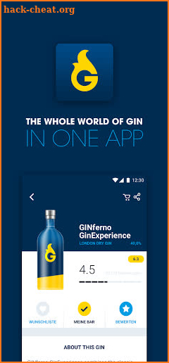 GINferno - the whole Gin and Tonic world in an app screenshot