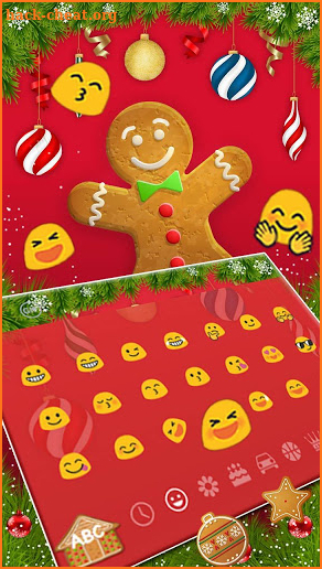 Gingerbread Man Keyboard screenshot