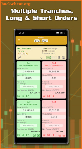 Ginto Crypto Trading Profit Calculator and Journal screenshot