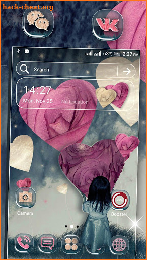 Girl Heart Launcher Theme screenshot