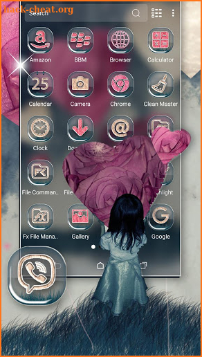 Girl Heart Launcher Theme screenshot