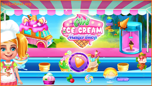 Girl ice cream maker shop screenshot
