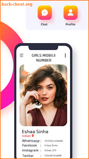 Girl Mobile Number Prank - Random Girls Video Chat screenshot