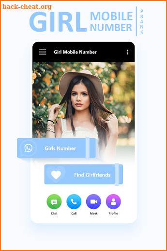 Girl Mobile Number Simulator screenshot