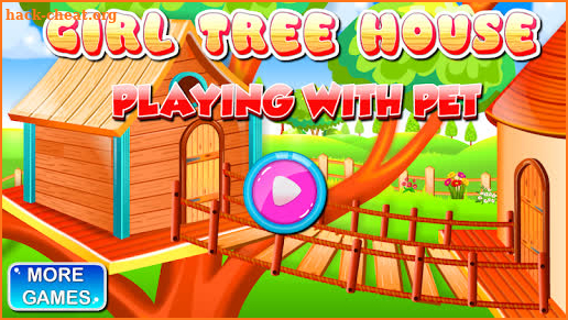 Girl Tree House - Playing With Pet screenshot
