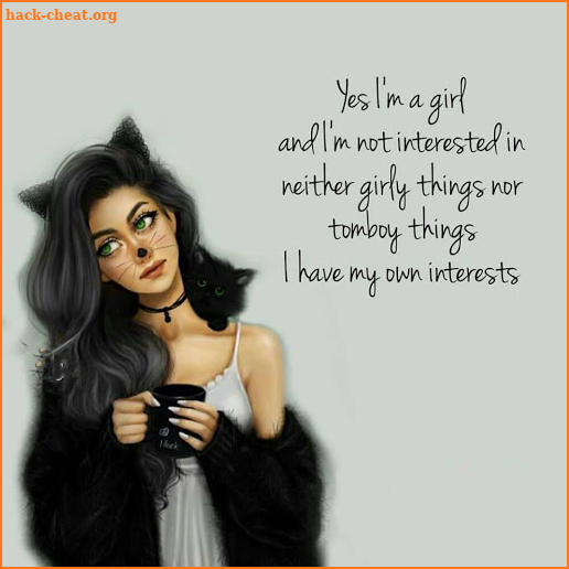 girlish  girly quotes - modern Woman sayings screenshot