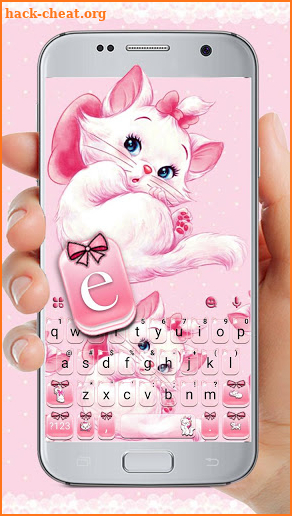 Girlish Kitty Keyboard Theme screenshot