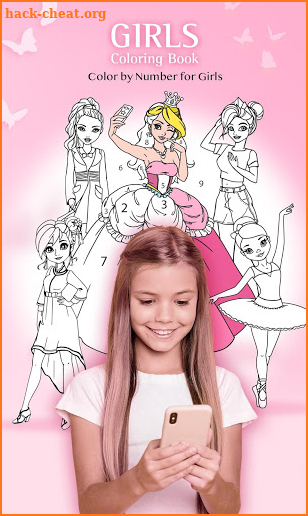 Girls Coloring Book - Color by Number for Girls screenshot