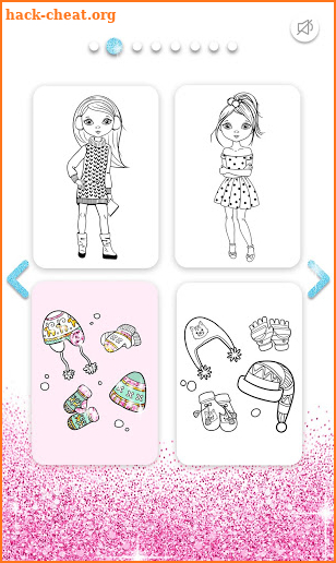 Girls Coloring Book for Kids Glitter screenshot
