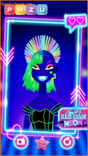 Girls Hair Salon Glow screenshot