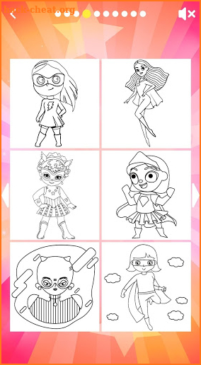 Girls Hero Coloring Book ⚡ screenshot