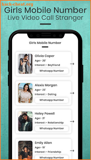 Girls Mobile Number Live Video Call Stranger screenshot