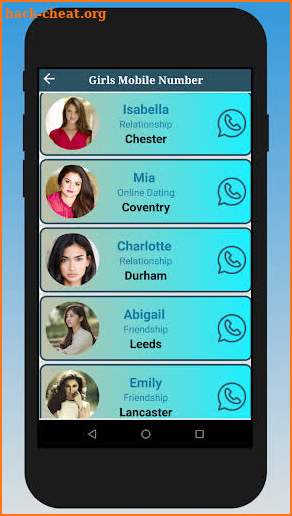 Girls Mobile Number (Prank) screenshot
