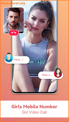 Girls Mobile Number Prank - Random Girl Video Call screenshot