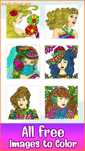 Girls Paint by Number: Fashion Coloring Book Pages screenshot