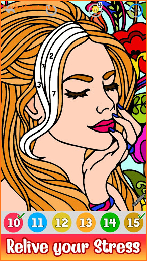 Girls Paint by Number: Fashion Coloring Book Pages screenshot