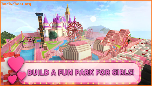 Girls Theme Park Craft: Water Slide Fun Park Games screenshot