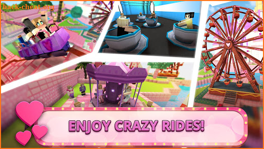 Girls Theme Park Craft: Water Slide Fun Park Games screenshot