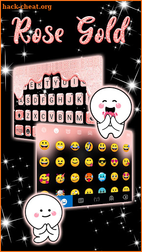 Girly Drip Keyboard Background screenshot