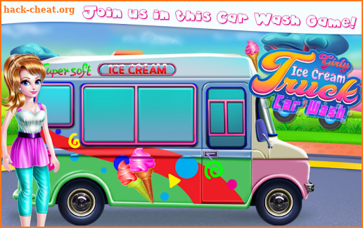 Girly Ice Cream Truck Car Wash screenshot