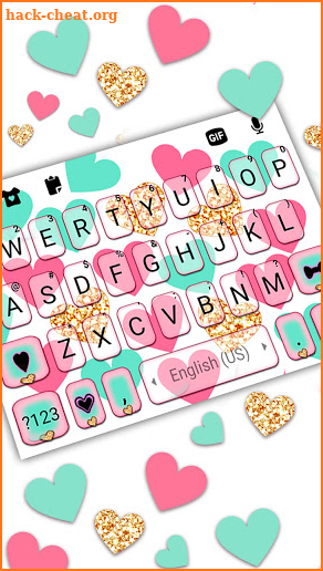 Girly Keyboard Background screenshot